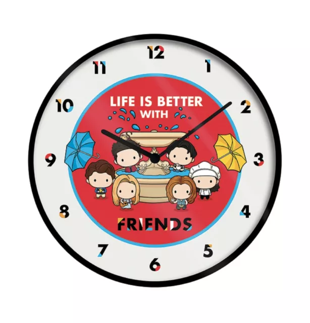 Friends Chibi Horloge Murale sous License Officielle Tout Neuf 25.4cm