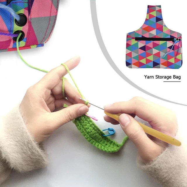 Portable Knitting Tote Bag Foldable Sewing Yarn Tools for Knitting DIY Supplies