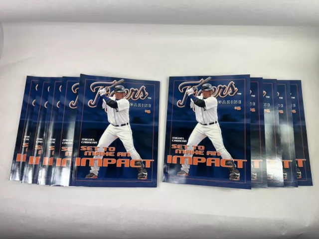 2008 Detroit Tigers Program Magazine Miguel Cabrera Cover Issue #1 NEW Lot Of 10