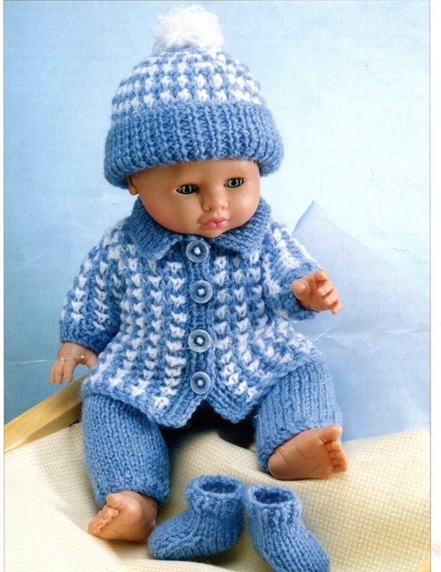 Knitting pattern for dolls hot sale clothes