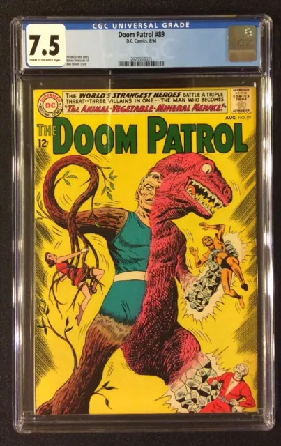 DOOM PATROL #89 Comic CGC 7.5 DC 1964 Silver Age ANIMAL VEGETABLE MINERAL MENACE