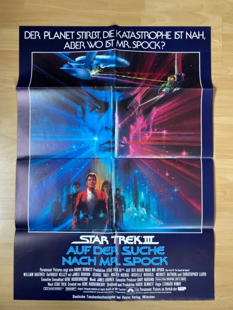 Filmposter * Kinoplakat * A1* Star Trek III - Auf der Suche nach Mr. Spock *1984