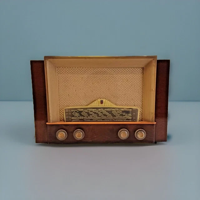 Radio TSF à Lampes Philips Capella 663 - Années 50 - Allemagne - Fonctionnelle