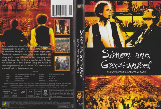 DVD Zone 1 import USA - Simon & Garfunkel - The concert in Central Park