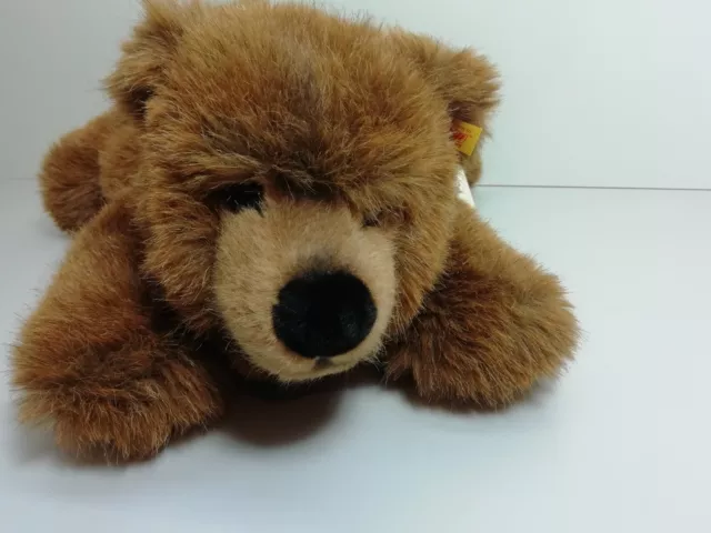 Steiff Bär Teddy Teddybär Urs 45cm braun liegend 069666 KFS Braunbär 2