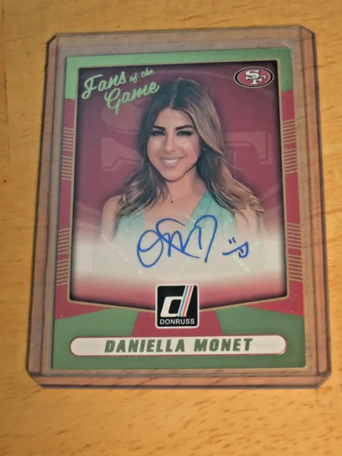 2018 Daniella Monet Autograph Card Donruss Fans of The Game