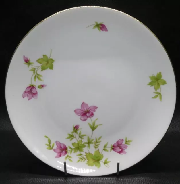 Vintage KPM Krister Germany Luncheon Plate With Pink Flowers