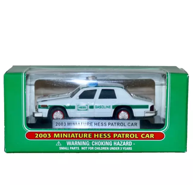 Hess 2003 Miniature Patrol Car 6th In Series Working Lights IOB