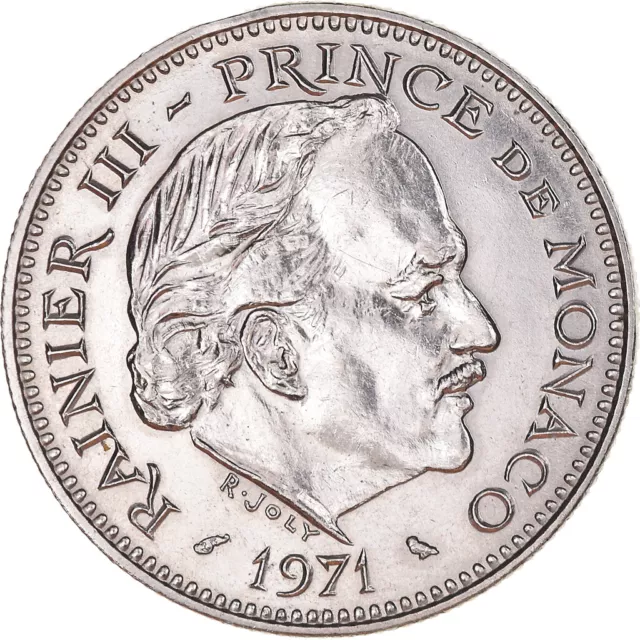 [#1042864] Münze, Monaco, Rainier III, 5 Francs, 1971, VZ+, Kupfer-Nickel, KM:15