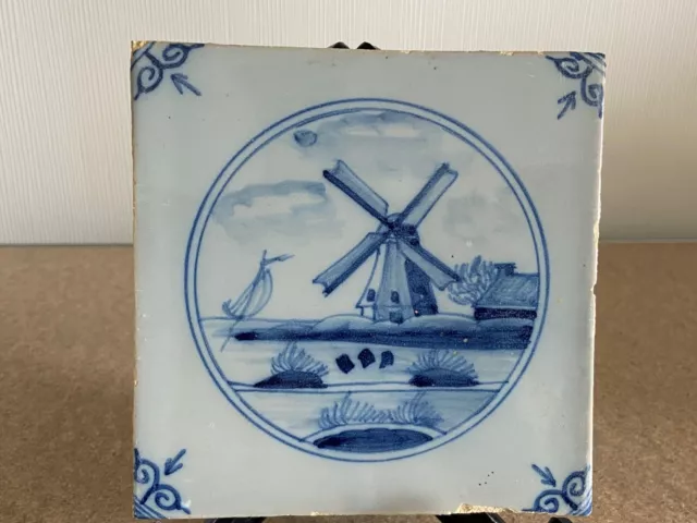 Ent Unique Tile Makkum Tichelaar Delft Holland Circled mill6