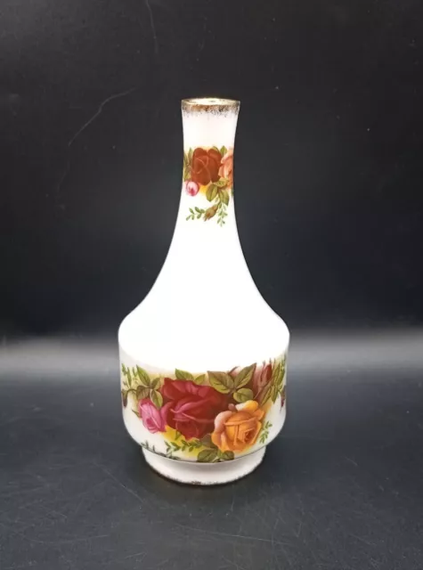 Royal Albert " Old Country Roses " Bone China Small Bud Vase. 13 cms Height