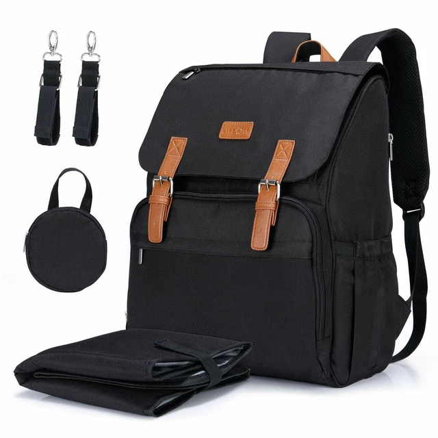 Diaper Baby Bag Backpack Mom Dad Unisex Nappy Changing Pad Insulated Travel Case