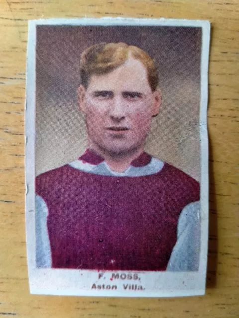 F. Moss Aston Villa DC Thomson Adventure Famous Club Colours & Players 1923