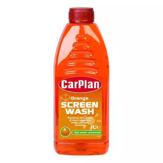 CarPlan -5°C Orange Fragranced Screen Wash Concentrated 1l Summer or Winter