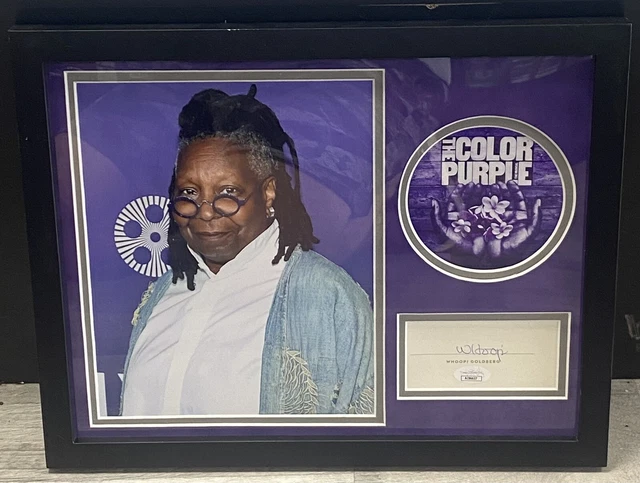 Whoopi Goldberg Hand-Signed “The Color Purple” 11x14 Framed Display w/ JSA COA