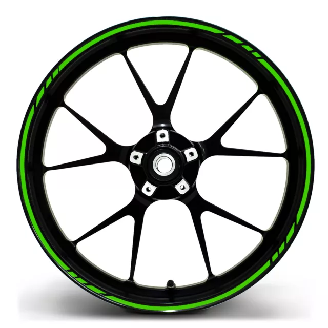 Adesivo per Pneumatici Gp Neon Verde Moto Rim Adesivo Cerchione MR001