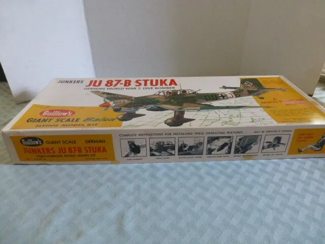 GUILLOW'S JU-87B STUKA Giant Scale Flying Balsa Wood Model Airplane Kit ...