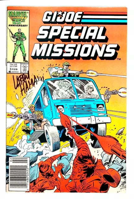 GI Joe Special Missions #3 Newsstand Signed by Larry Hama Marvel Comics