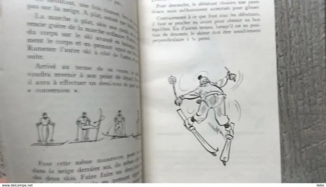 le ski facile de jean laurent lefébure dessins de pellos préface reussner 1946 2