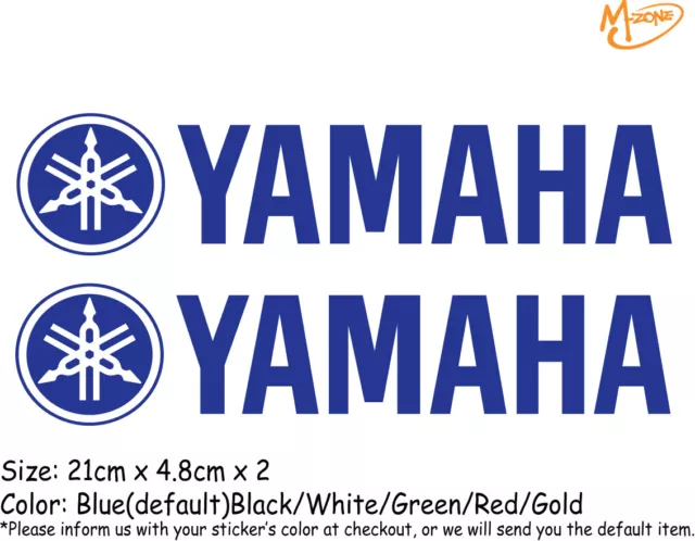 2 Pcs YAMAHA Logo Reflective Stickers Motorcycle Decals Stickers Best Gift