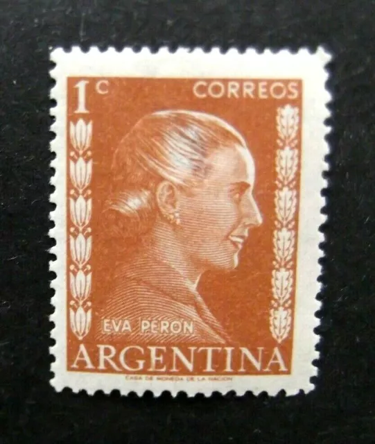 Argentina-1952-1c Eva Peron-MH Good gum with small thin