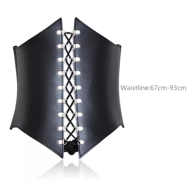 Faux Leather Adjustable Waist Corset 2