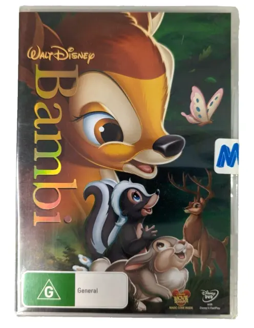 Bambi (DVD, 1942) Brand New & Sealed Region 4 Classic Disney Animated Movie