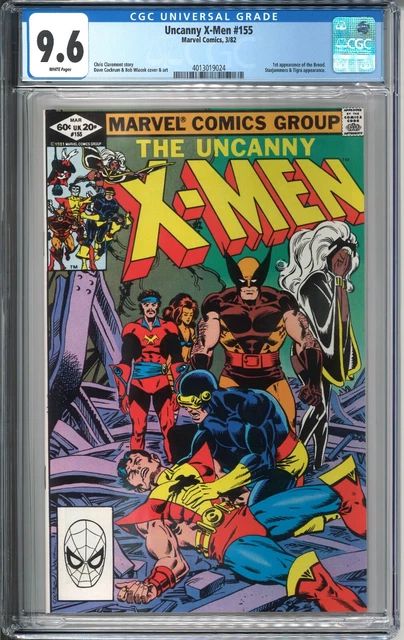 Uncanny X-Men #155 CGC 9.6 NM+ WP 1982 Marvel Comics 1st Brood Starjammers Tigra