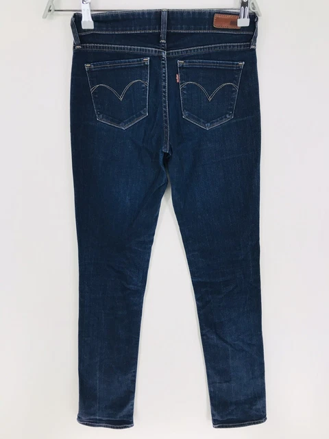 Jean Levi's Demi Curve Skinny Femme, Taille 34 (W24), Bleu, Très Bon état