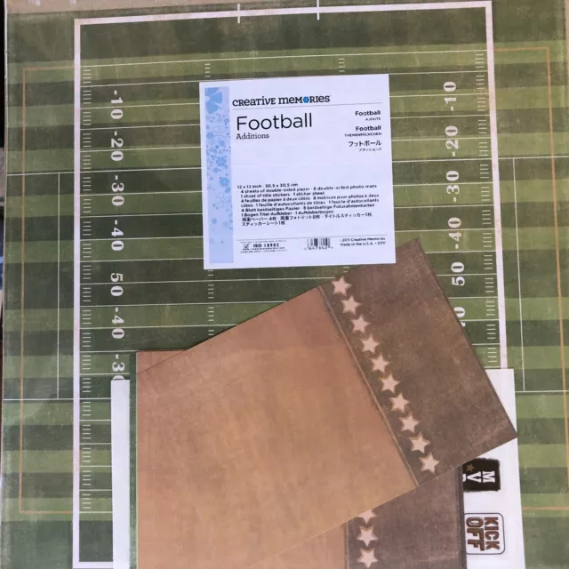 Creative Memories 12 x 12 - ADDITIONS KIT - FOOTBALL