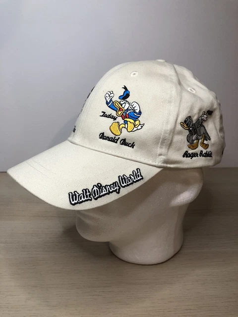 HISTORY OF DONALD DUCK WALT DISNEY WORLD PARK BASEBALL HAT CAP ADULT WDW Parks