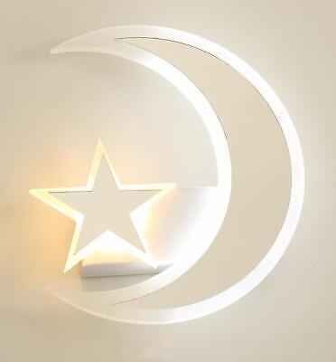 Applique lampada da parete Design luna e stelle led moderna camera da letto 11W