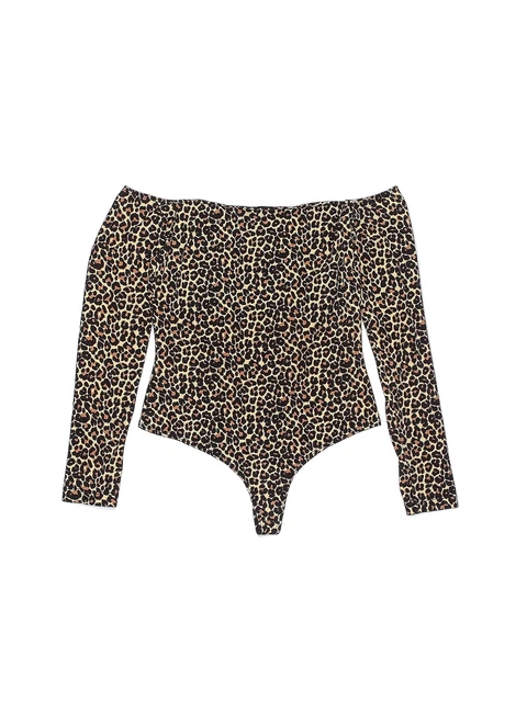 American Apparel Women Brown Bodysuit S