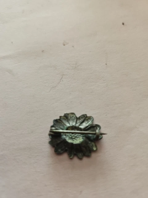 Broche Ancienne Mellerio - Motif Marguerite - Année 1920 - Plaque Or - Occasion