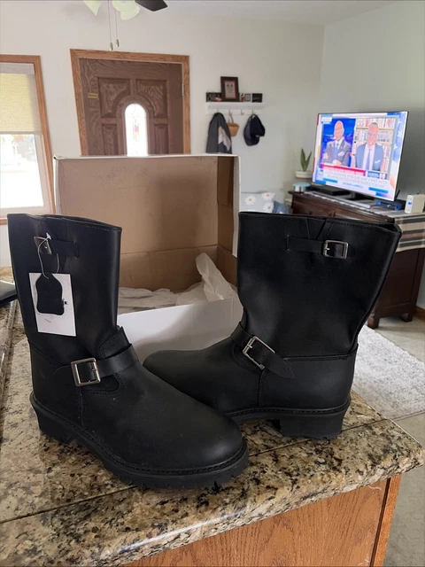 CLIMATE LEATHER MOTORCYCLE Boots Size 13 New With Tags And Box £45.23 ...