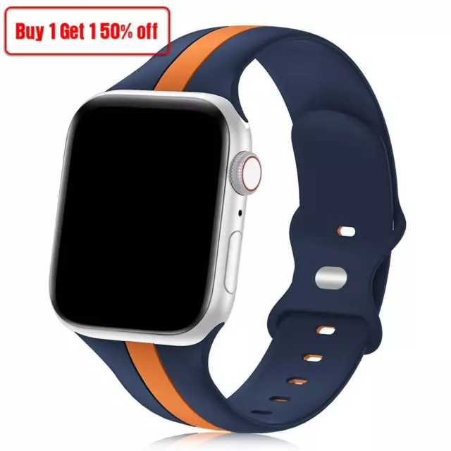 For Apple Watch Silicone Band Strap iWatch Ultra Series 8 7 6 SE 42/44/45/49mm