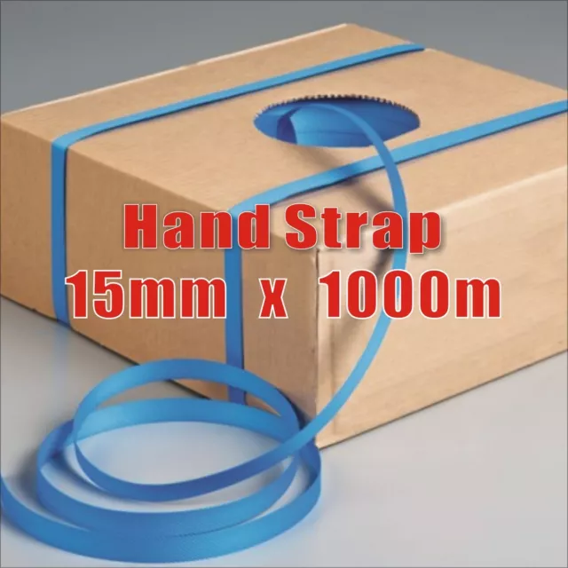 15mm x 1000M Hand Poly Strap Blue strapping polypropylene Break Load