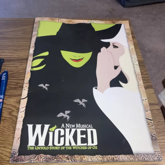 2003 Wicked, A New Musical -  Program With Insert, Gershwin Theatre