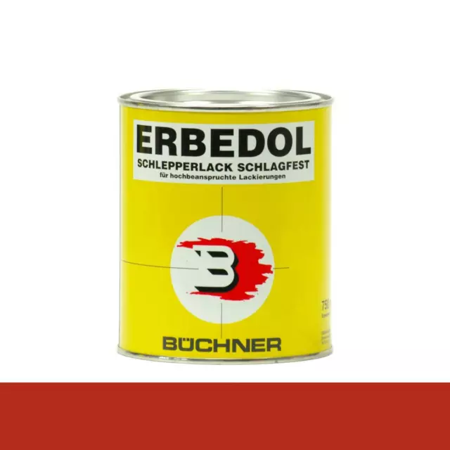 Büchner Erbedol RAL2002 blutorange Lack Farbe Kunstharzlack 750ml