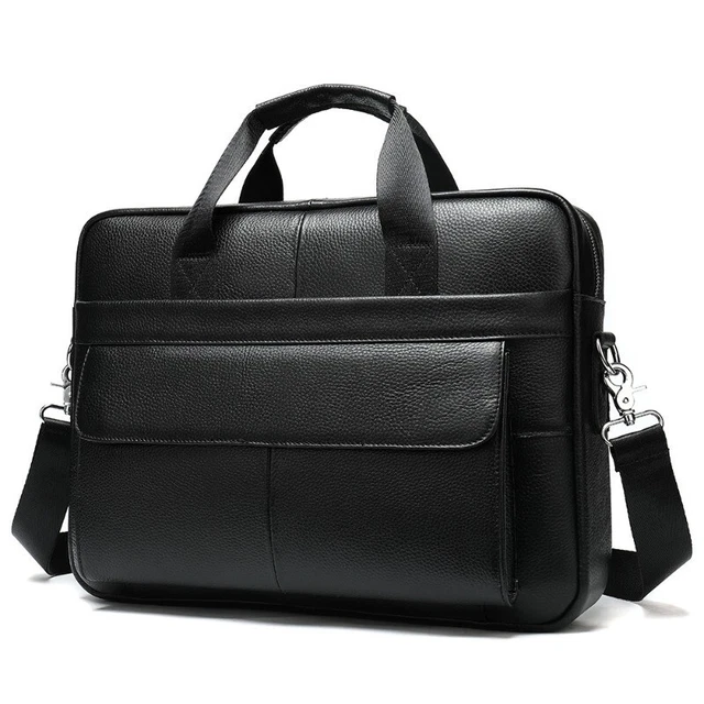 New Men Fashion Briefcase Business Crossbody Leather Shoulder Tote Messenger Bag