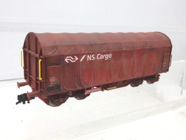 ROCO wagon bâché court rouge DB CARGO 46940 NEUF | UK
