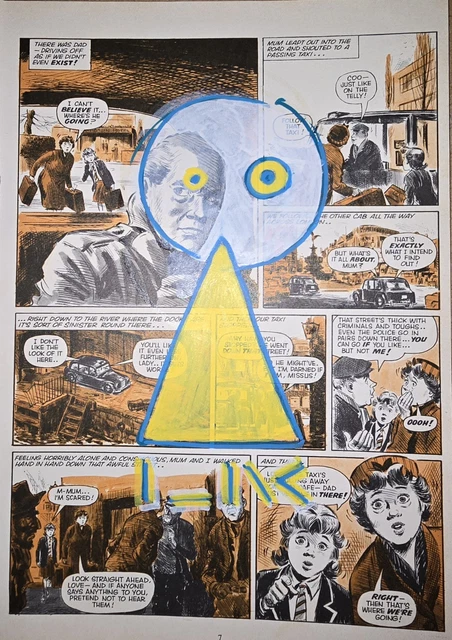 Blink Friction Sarnia de la Maré Original Sigil Artwork  –Yellow White Reclaim