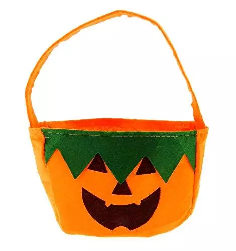 Borsa Borsetta Dolcetto o Scherzetto Halloween Zucca Arancione Natale L.2246