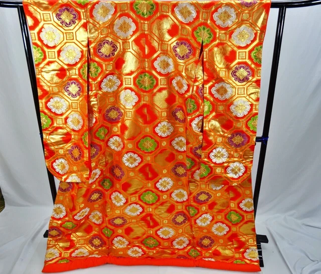 Japanese Kimono Uchikake  Wedding Pure Silk  japan　020