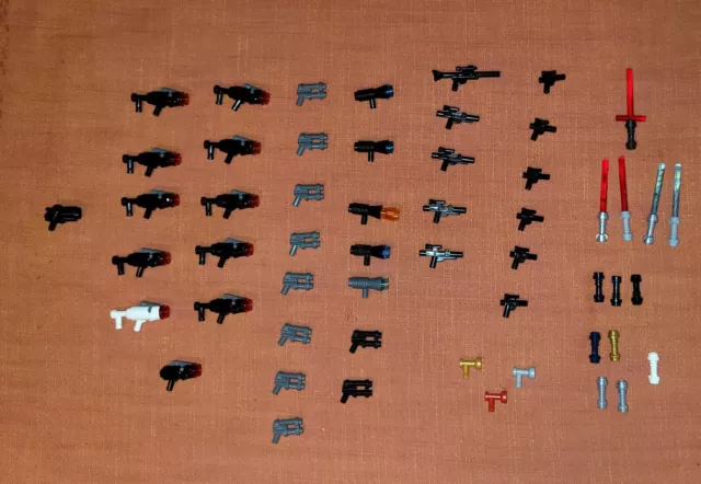 Star Wars Lego Vrac,  54 Pieces Detach, Accessoires , Armes, Megaphones Etc.. 2