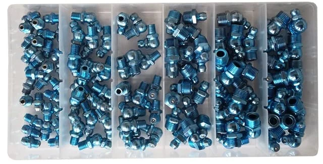 Set Testine Ingrassatori 110Pz Ingrassatore Trattore Camion Pala Meccanica Imper