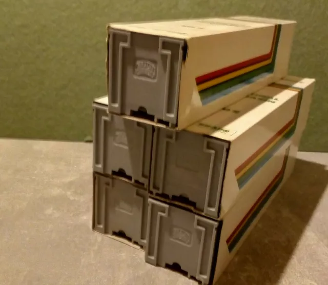 6 Original BRAUN Nürnberg  PAXIMAT Magazin 50S für 2mm Rähmchen glaslos