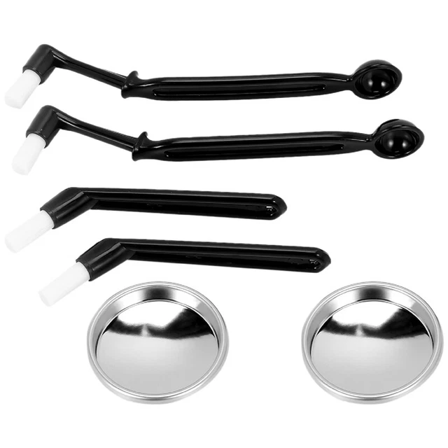 Kaffeemaschinen Reinigungsset, Kaffeemaschinenbürste Rückspülung Metall-BlinU8V9