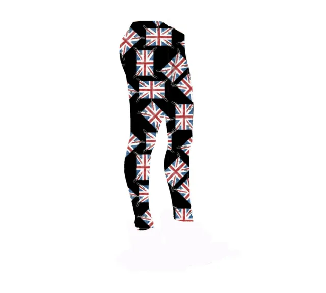 Bambini/Ragazze Union Jack UK Bandiera Toppa Motivo Leggings Taglia 5 -12 Anni