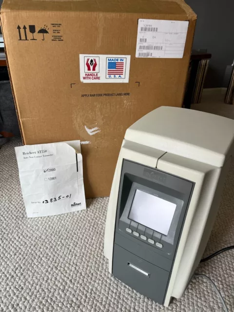Reichert AT-550 Auto Non Contact Tonometer NCT Powers On & Prints Partial Tested